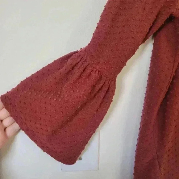 W5 long sleeve blouse with texture size small - Picture 3 of 5